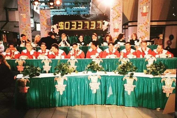 Raising money for Easterseals on TV - 1994