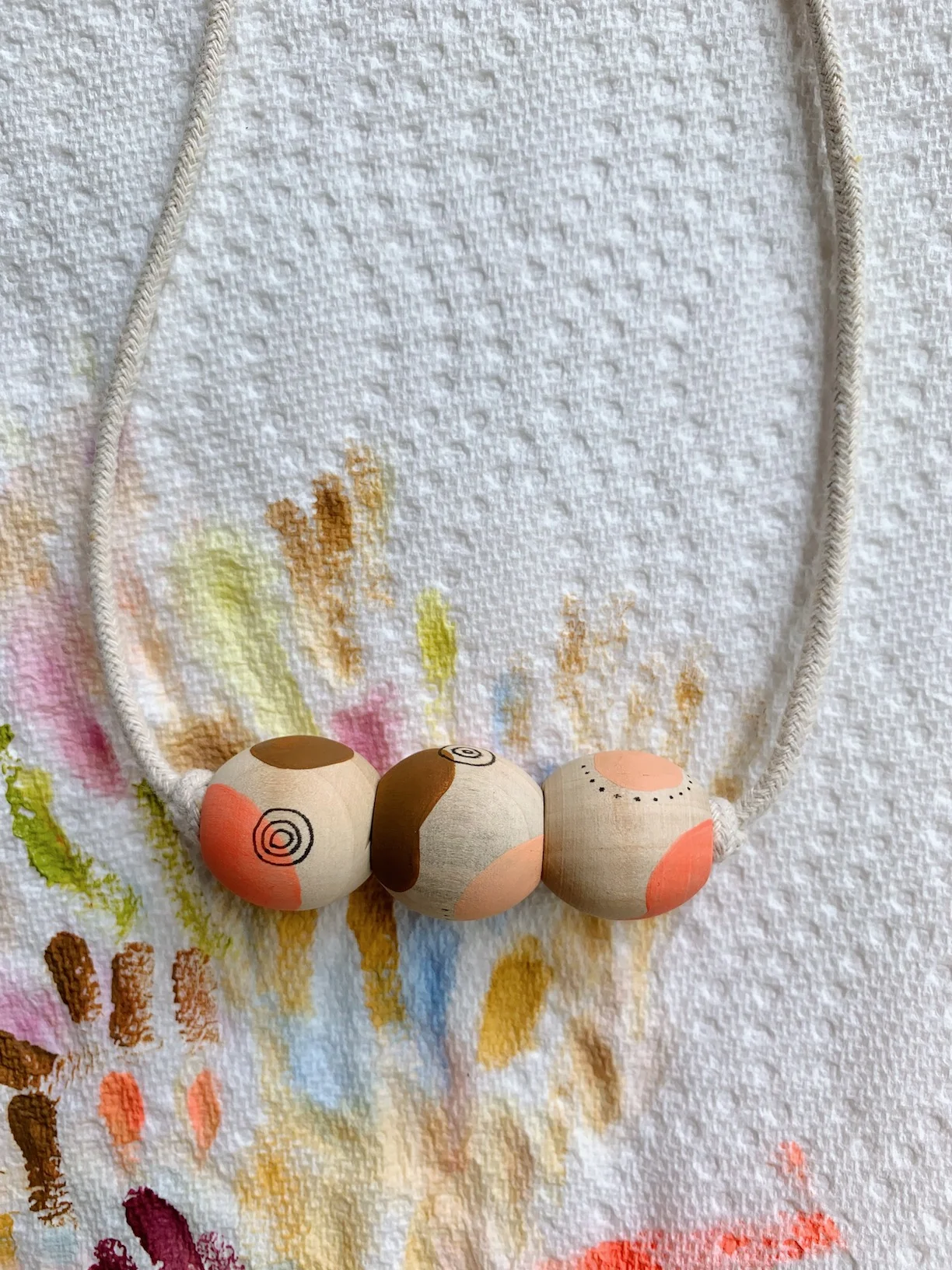 Wood Bead Necklace — 1