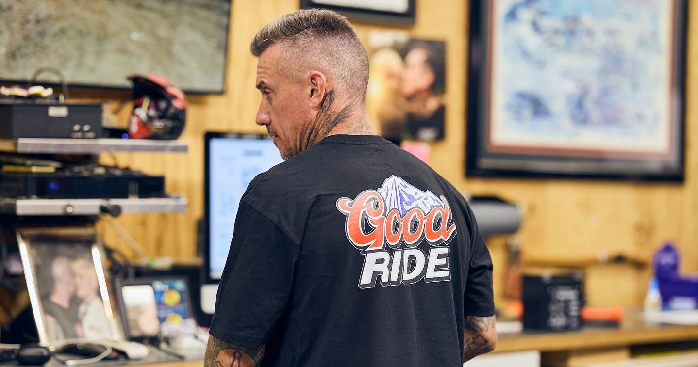 New Arrival Alert!⁠
⁠
The Silver Bullet Tee has landed&mdash;clean, bold, and built for the road. Worn by Carey himself, this shirt is more than just gear&mdash;it&rsquo;s a statement of support for our mission.⁠
⁠
Every purchase helps fuel Good Ride