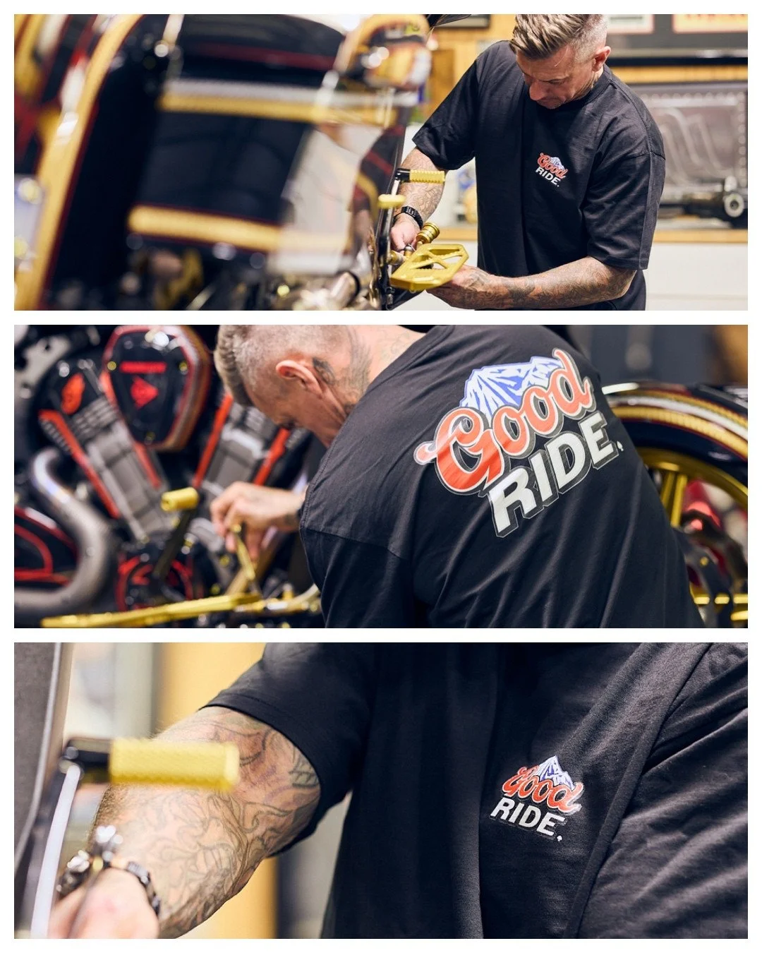 Not just a shirt. Not just a ride.

Every piece you wear backs something bigger.

When you shop Good Ride gear, you&rsquo;re helping us put real support behind veterans who need it&mdash;on and off the road. From funding rides to showing up where it 