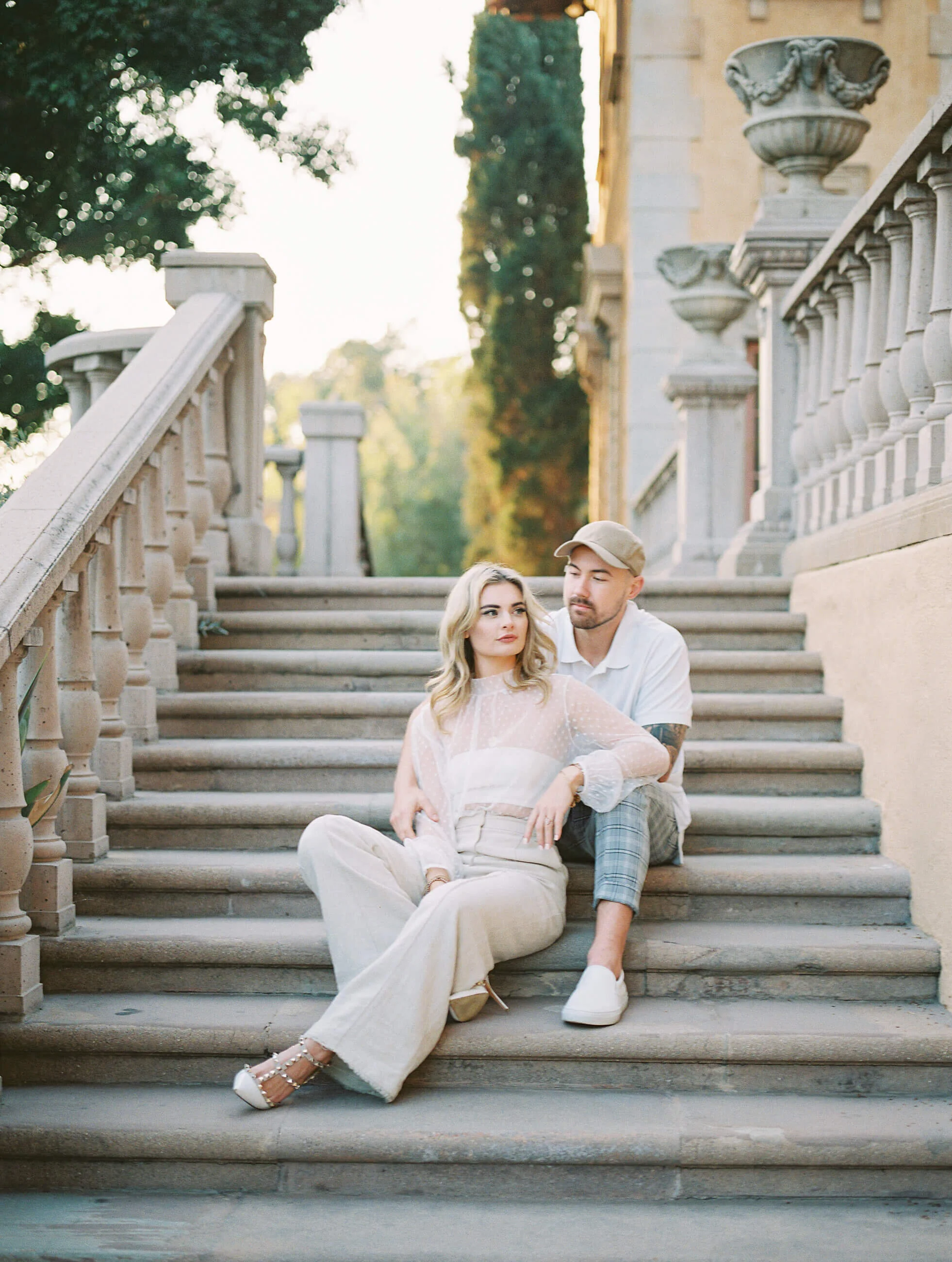 Villa del Sol d'Oro Engagement Session | Eva + Johnny