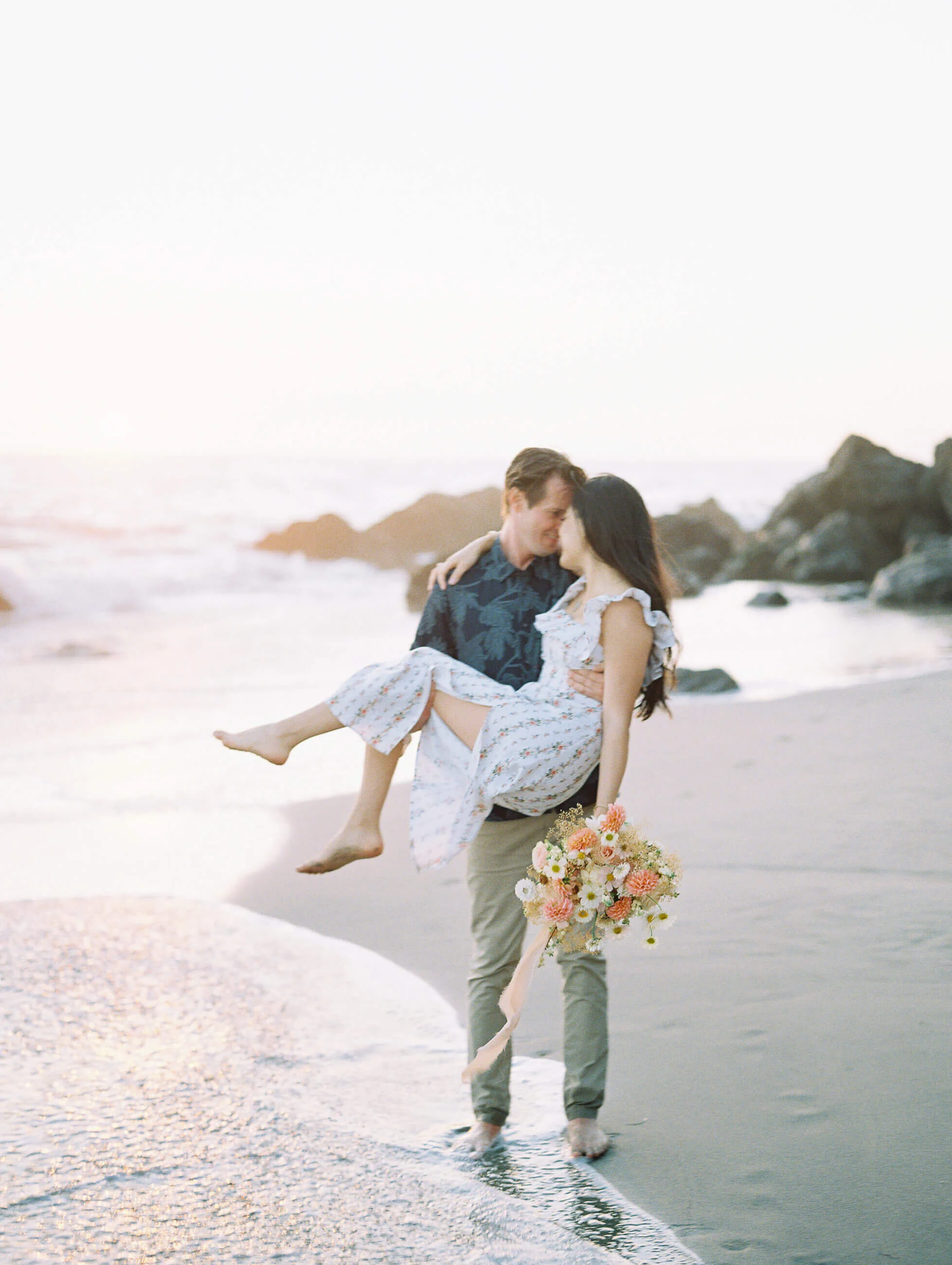 Malibu Beach Engagement Session | Lyly + Kyle