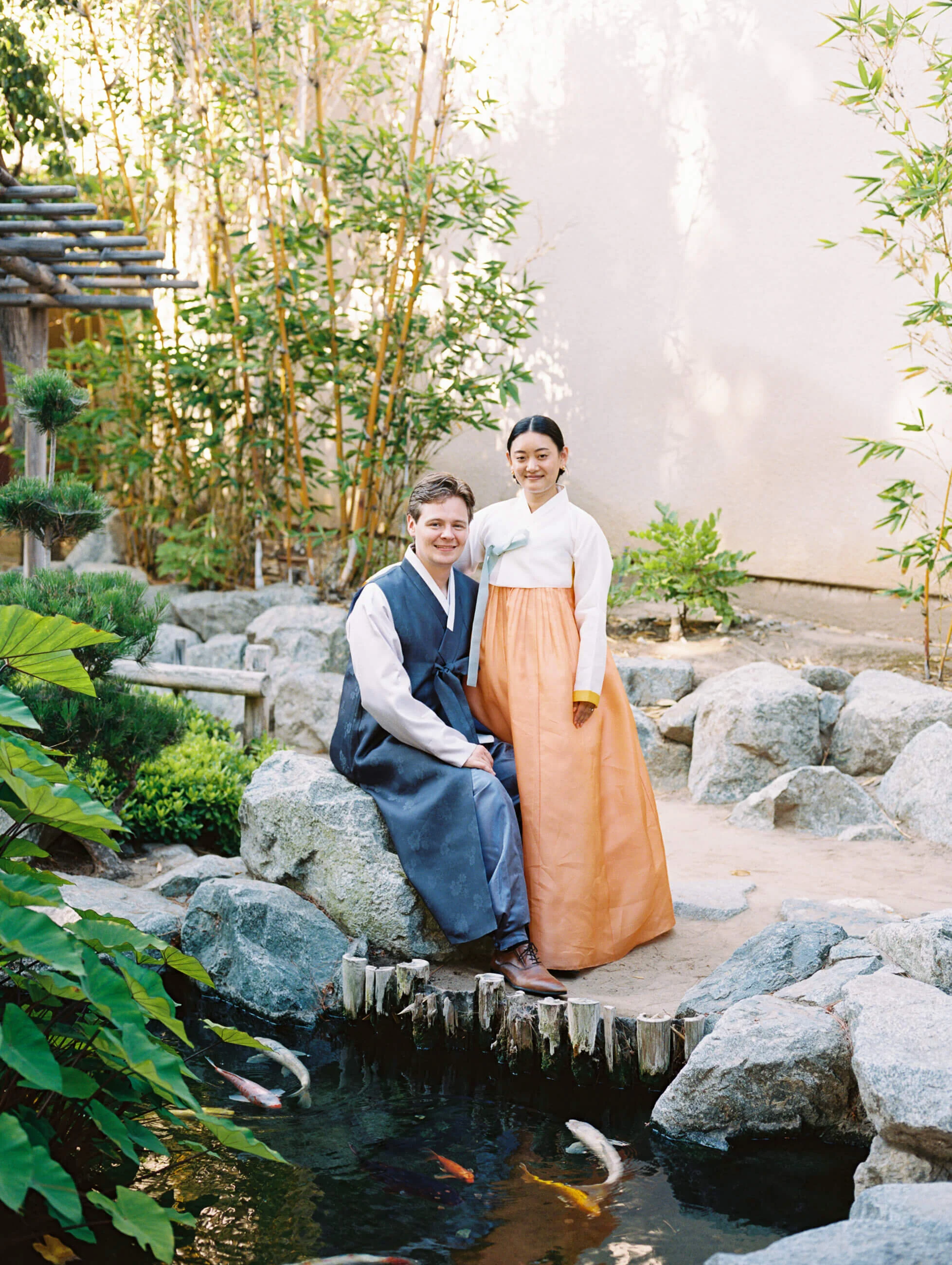 Torrance Japanese Garden Paebaek/Pyebaek Korean Wedding Ceremony | Sunnie + Liam
