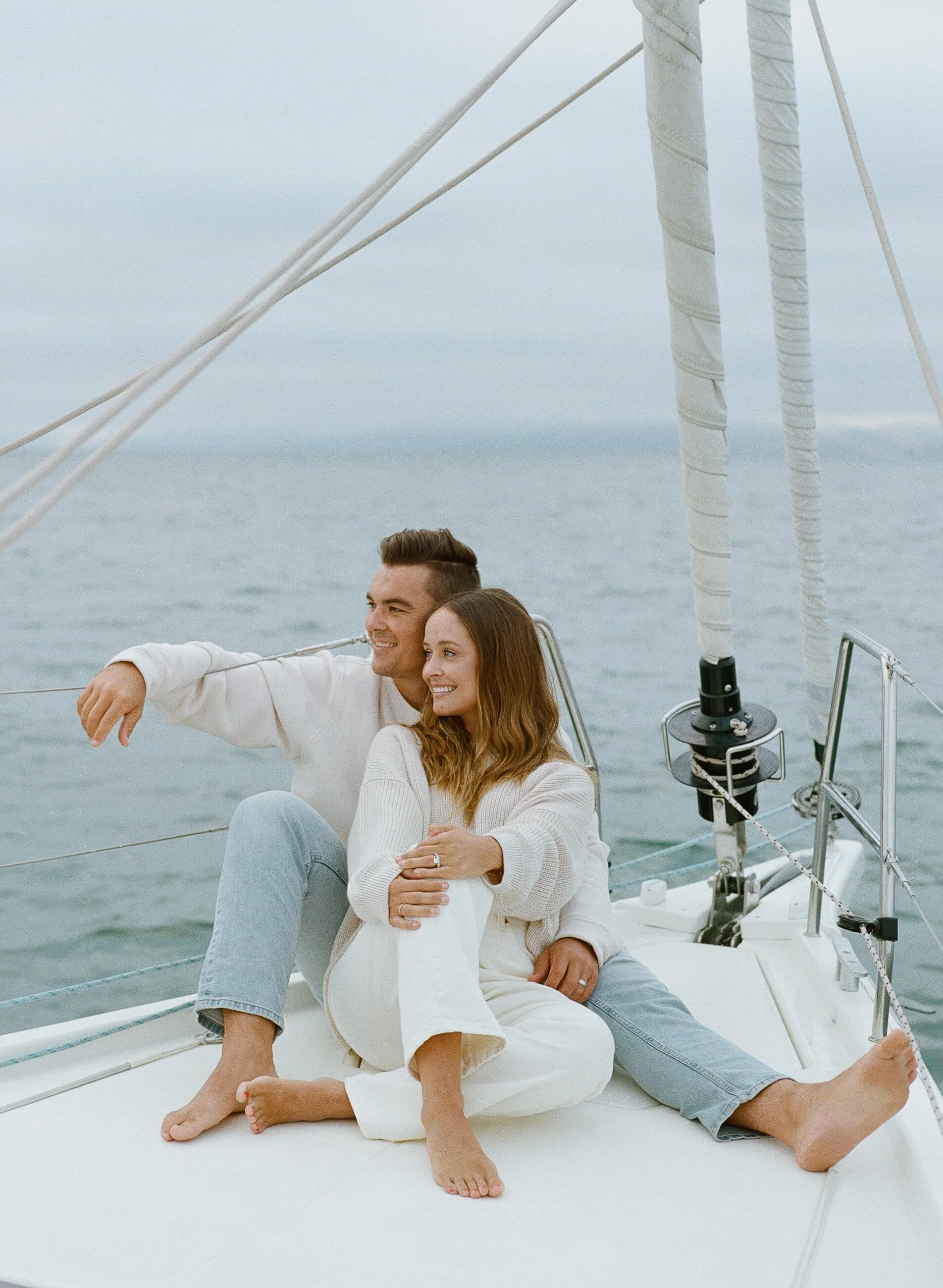 Dreamy Couple's Maternity Sailboat Shoot | Lauren + Stephen