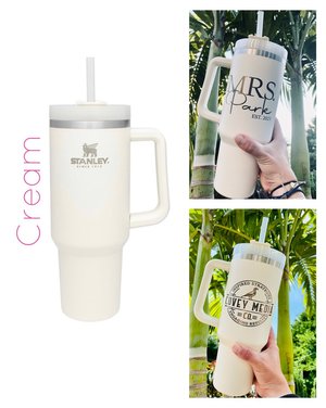 Personalized Engraved Stanley Quencher 40 Oz 30 Oz 20 Oz 