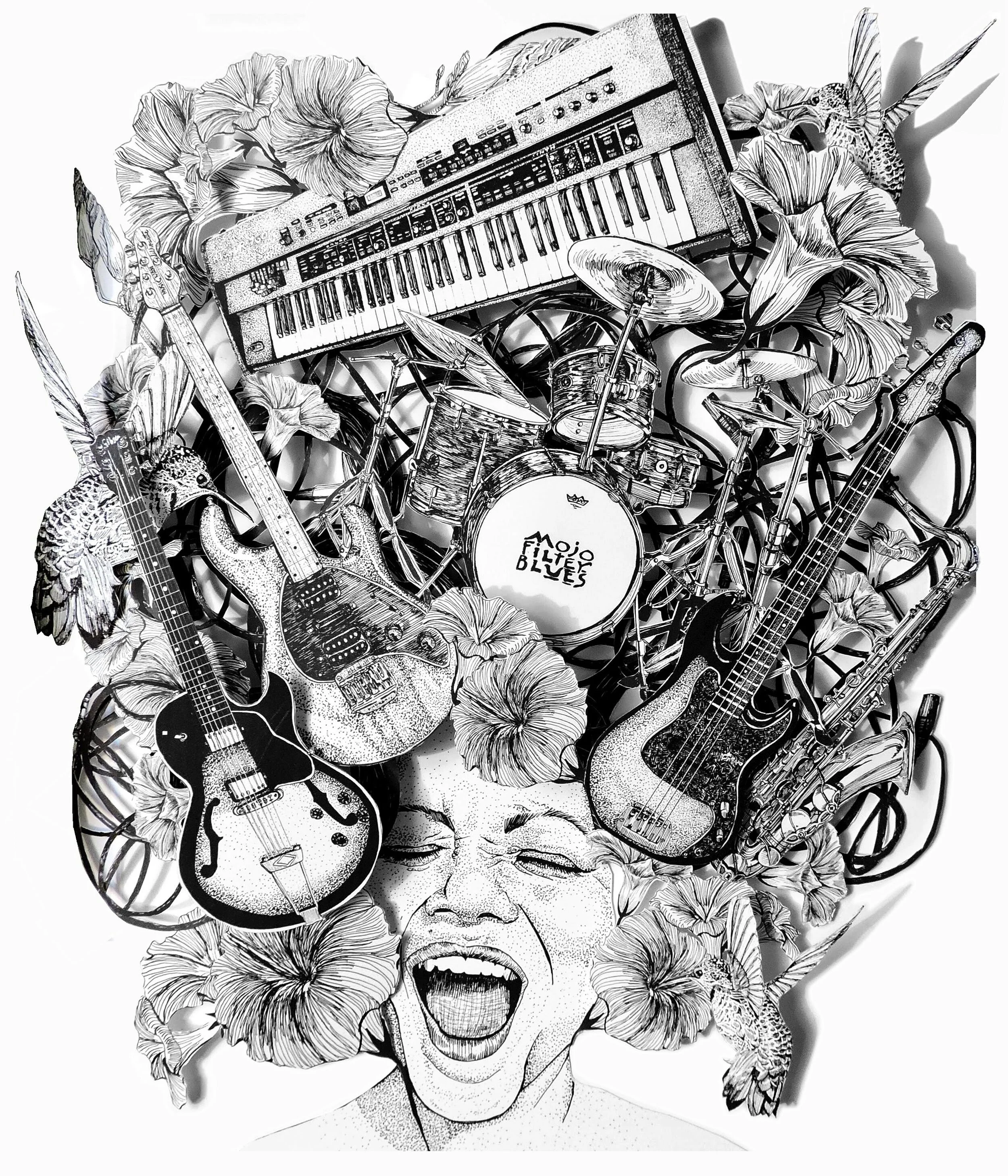 Mojo Filter Blues Band Art