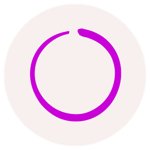 Katrina McGhee brand circle icon pink background magenta stroke