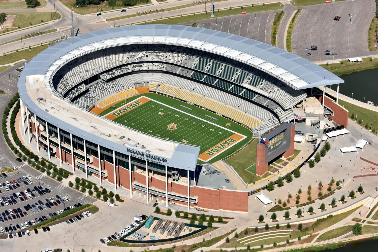 McLane Stadium - Baylor Bears Football - Waco Aerial Photographer - Aerial Drone Image - Aerial Drone Video - Waco, TX - Texas
