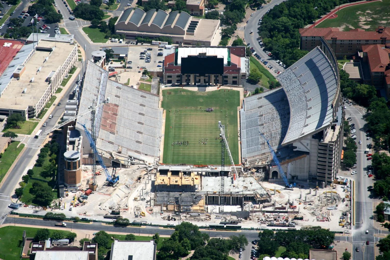 DKR Texas Memorial Stadium, Austin, Texas - Aerial Construction Progress Photographer - Aerial Drone Image - Construction Aerial Photography and Video - TX