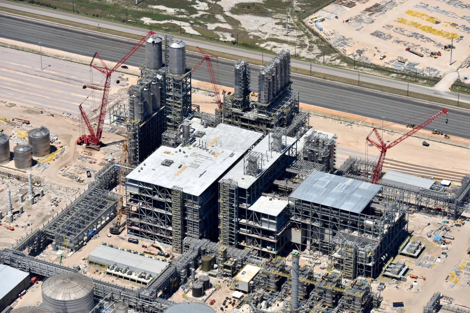 Oil Refinery, Corpus Christi, Texas - Aerial Construction Progress Photographer - Aerial Drone Image - Construction Aerial Photography and Video - TX