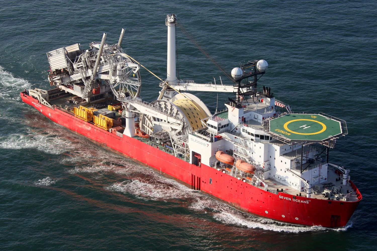 Seven Oceans Pipelay Vessel, Houston, Texas - Texas aerial, drone, and vessel photography, Houston, TX