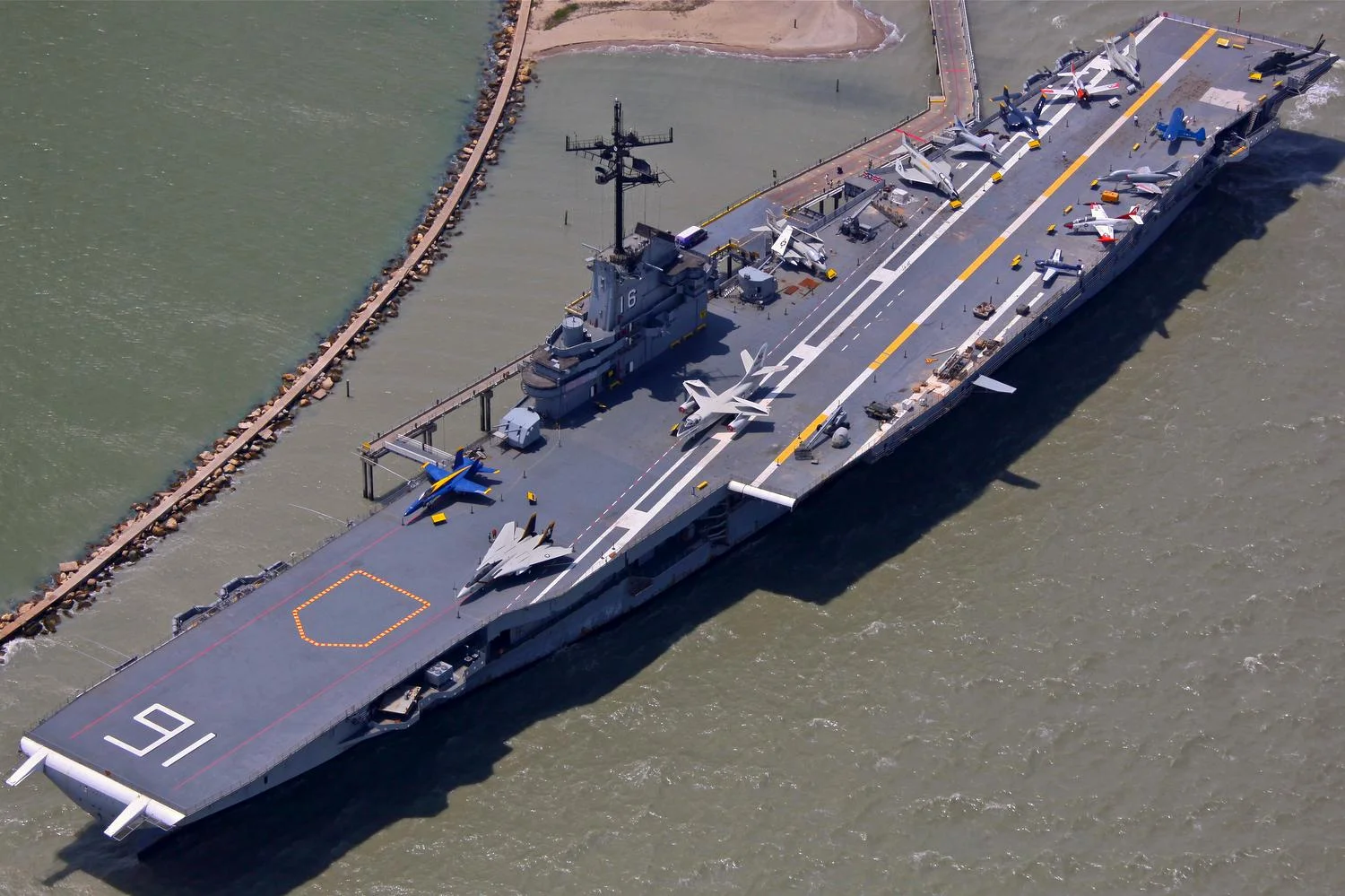 USS Lexington Vessel, Corpus Christi, Texas aerial, drone, and vessel photography, Corpus Christi, TX