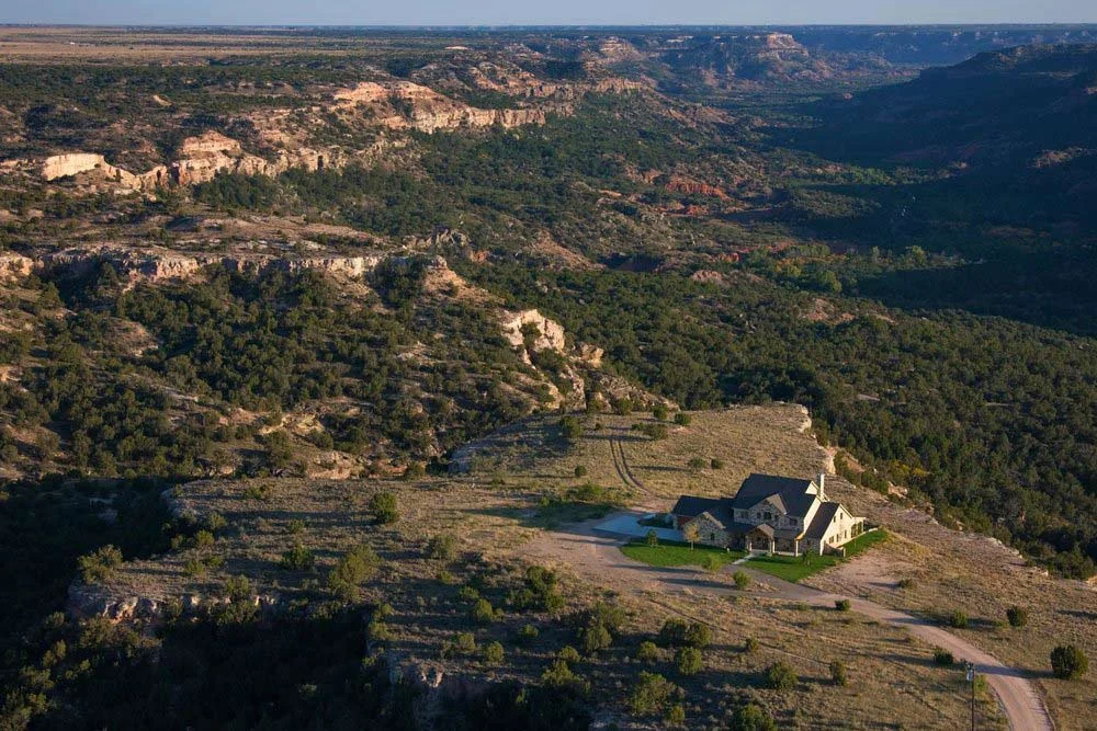Palo Duro Canyon House, Amarillo, Texas aerial, drone, and ground photography, Amarillo, TX