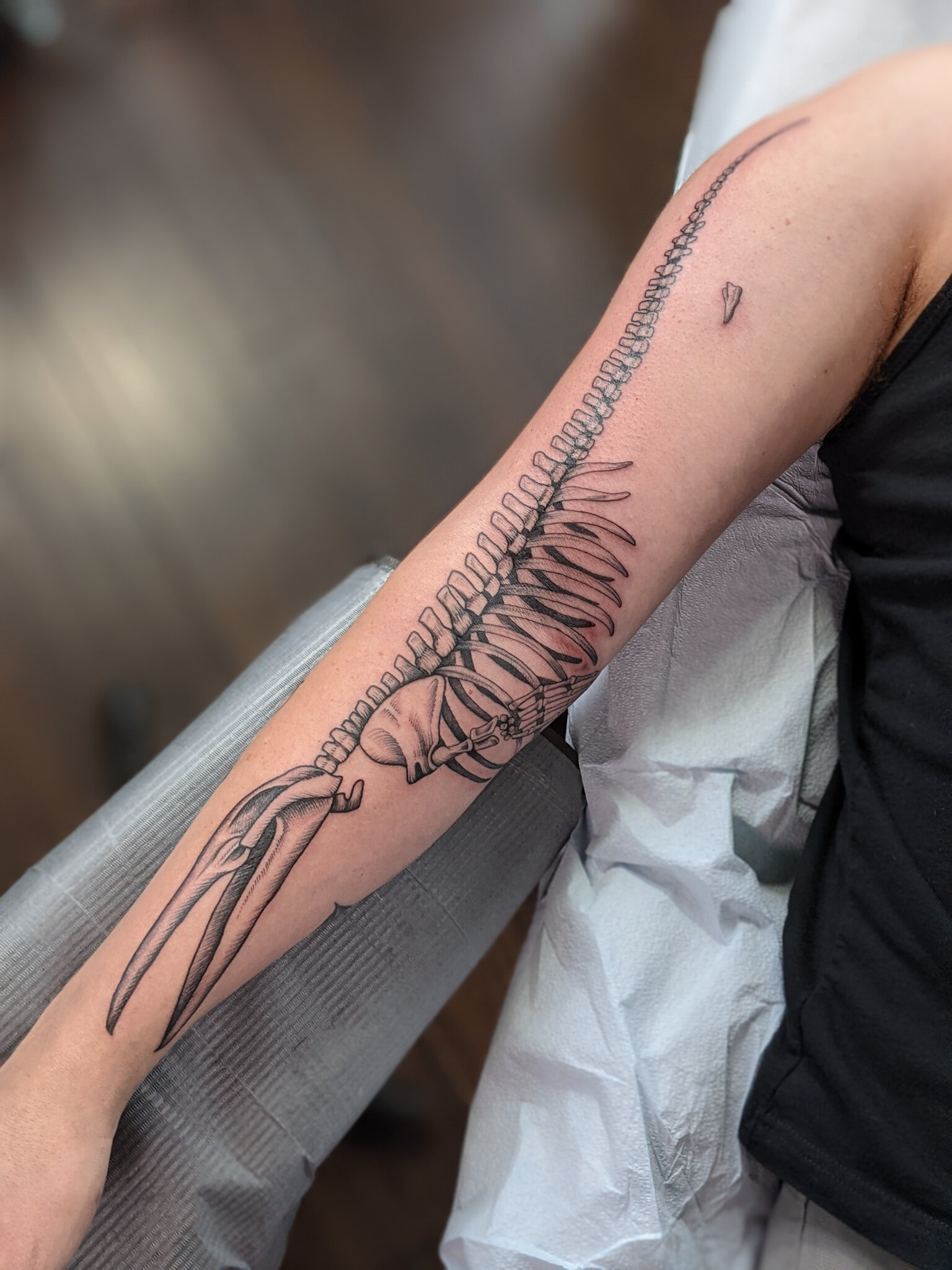 Sperm Whale by Derek Livezey Woodwork Tattoo Bremerton Wa  rtattoos