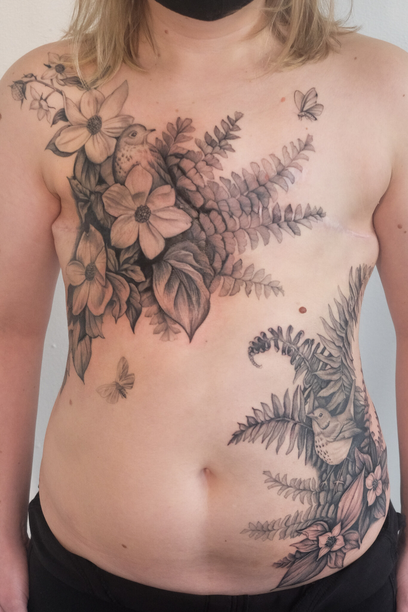 Tattoo uploaded by ned pines • floral shoulder cap for haydn. #blackwork  #florals #floral #botanical #illustrative #poppies #qttr • Tattoodo