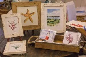 Melissa Hyatt's artwork at Pottery Barn