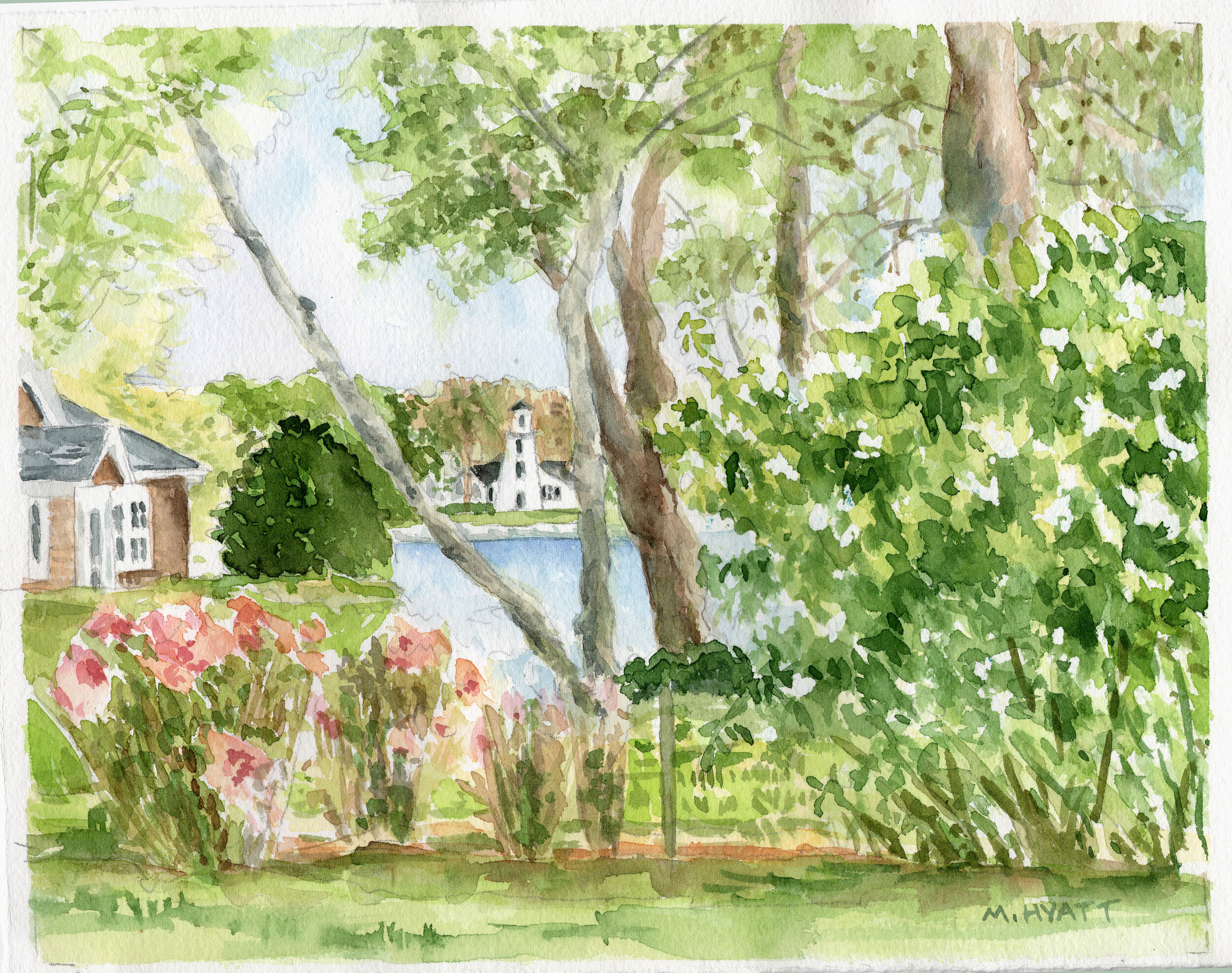 Hobart Road watercolor Commission