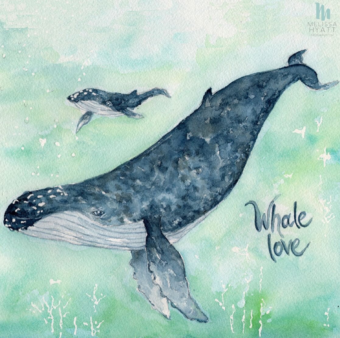 Painting whales for Greenpeace and also just because I love them. My piece for the #Drawtheocean challenge by @greenpeaceuk. We must protect these magnificent creatures. 🐋 🐋 #whales #humpbackwhale #undersea #greenpeace #watercolorwhale #watercolor
