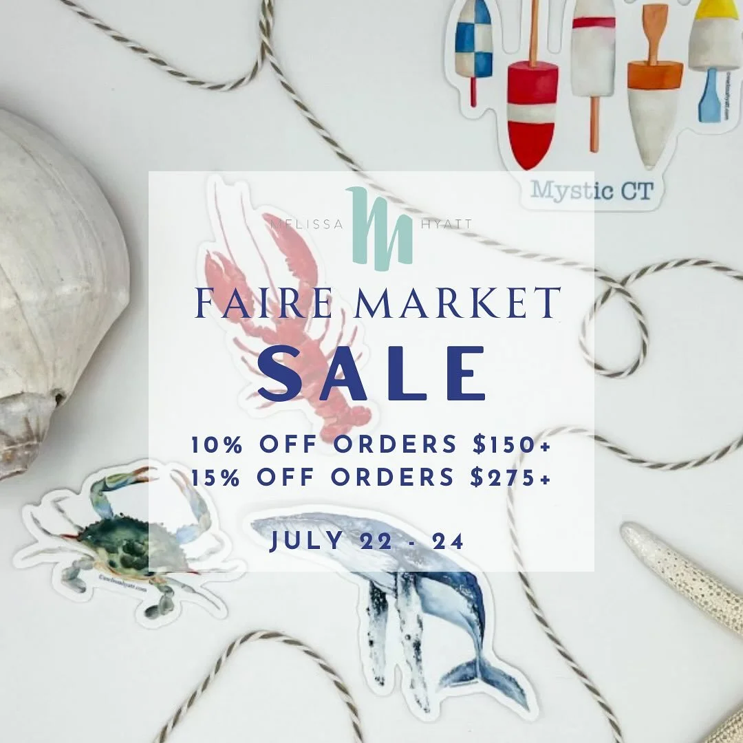 To all our current and future Retailers-  See all our new shop additions this week during Faire Summer Market! Shop and Save  July 22-24
Save 10% on orders $150 and up.  Save 15% on orders $275 and up
Help us save on commissions by using our direct l