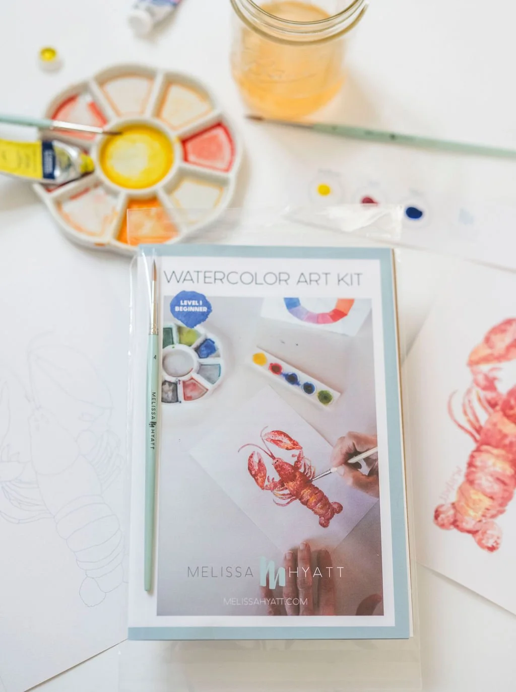 Lobster Watercolor Art Kit
