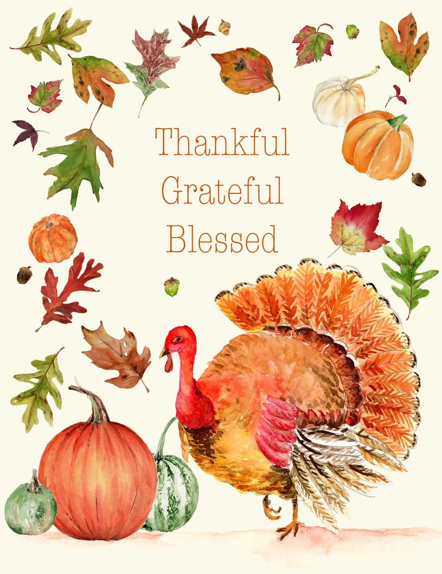 Thankful for this life. Grateful for all of you. Blessed with my crazy family. God is good. 🦃🍁🦃🍁🦃