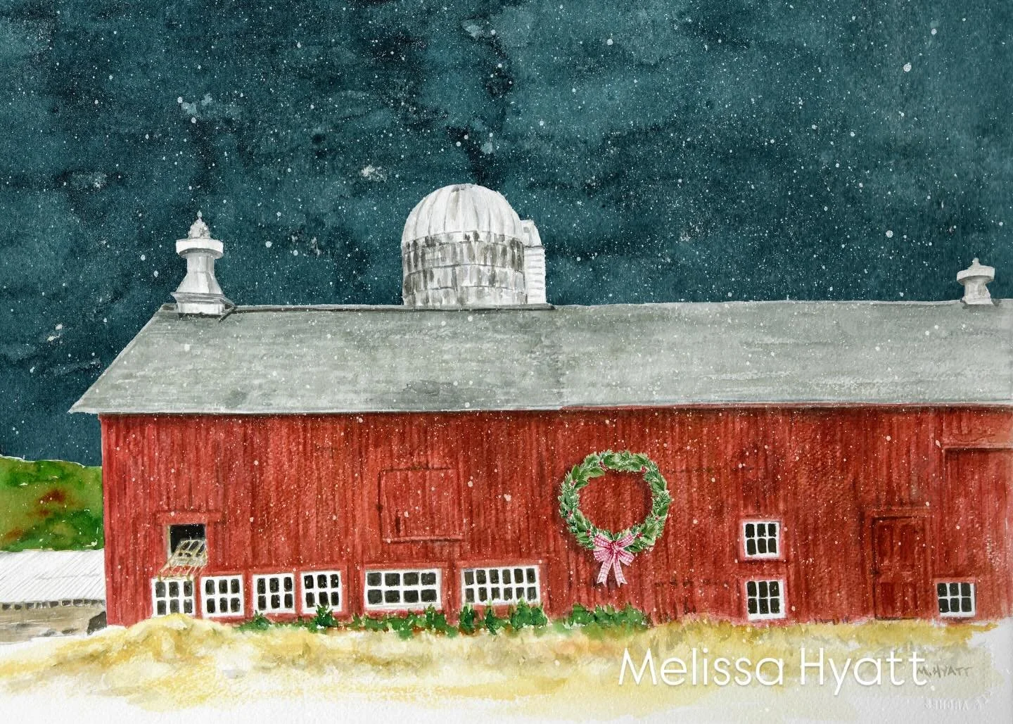 Nothing better than creating winter art with Hallmark movies playing and cookies baking. My kinda Christmas. So merry, so festive. Enjoy the little moments🎄🎅🏻 🎄🎅🏻🎄🎅🏻🎄🎅🏻🎄🎅🏻🎄🎅🏻🎄🎅🏻#greetingcarddesigner #licensingartist #redbarn