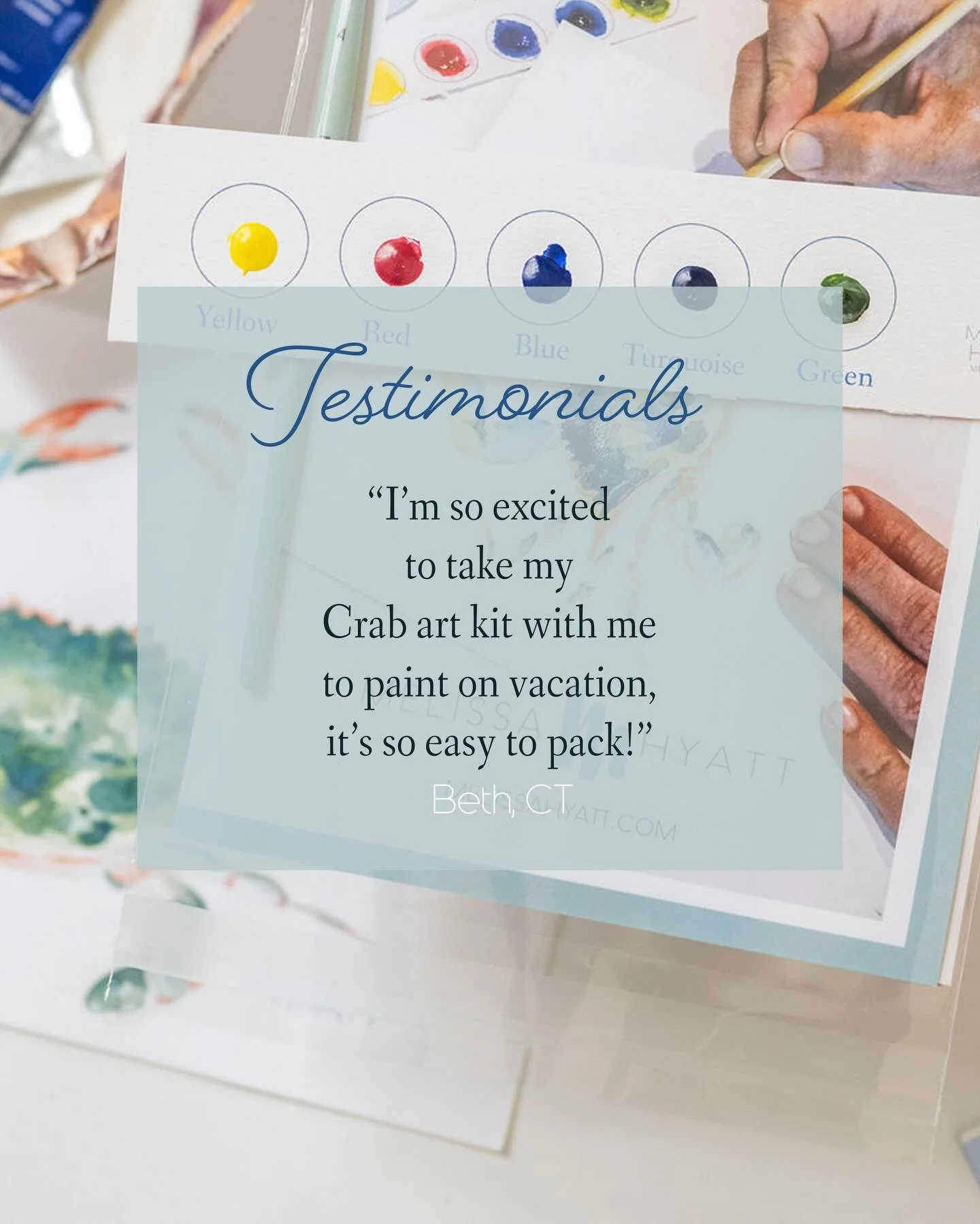 The results are in! Check out the latest customer testimonials for my watercolor art kits. Did you know we have 4 NEW designs coming in March? Get ready for flowers, lighthouses and more! Planning a family gathering, these kits will light up the part