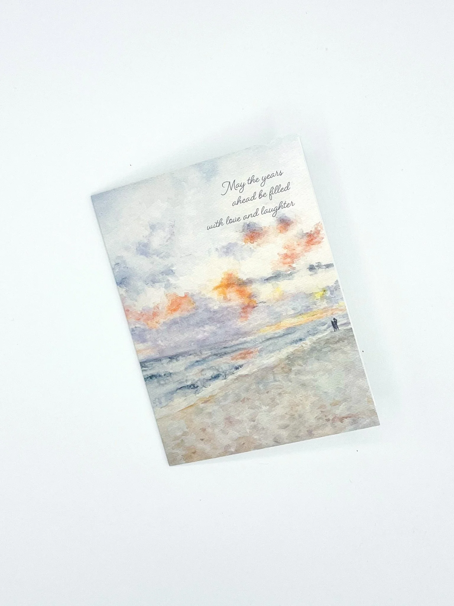 "Seagrove Sunset" coastal wedding/anniversary card