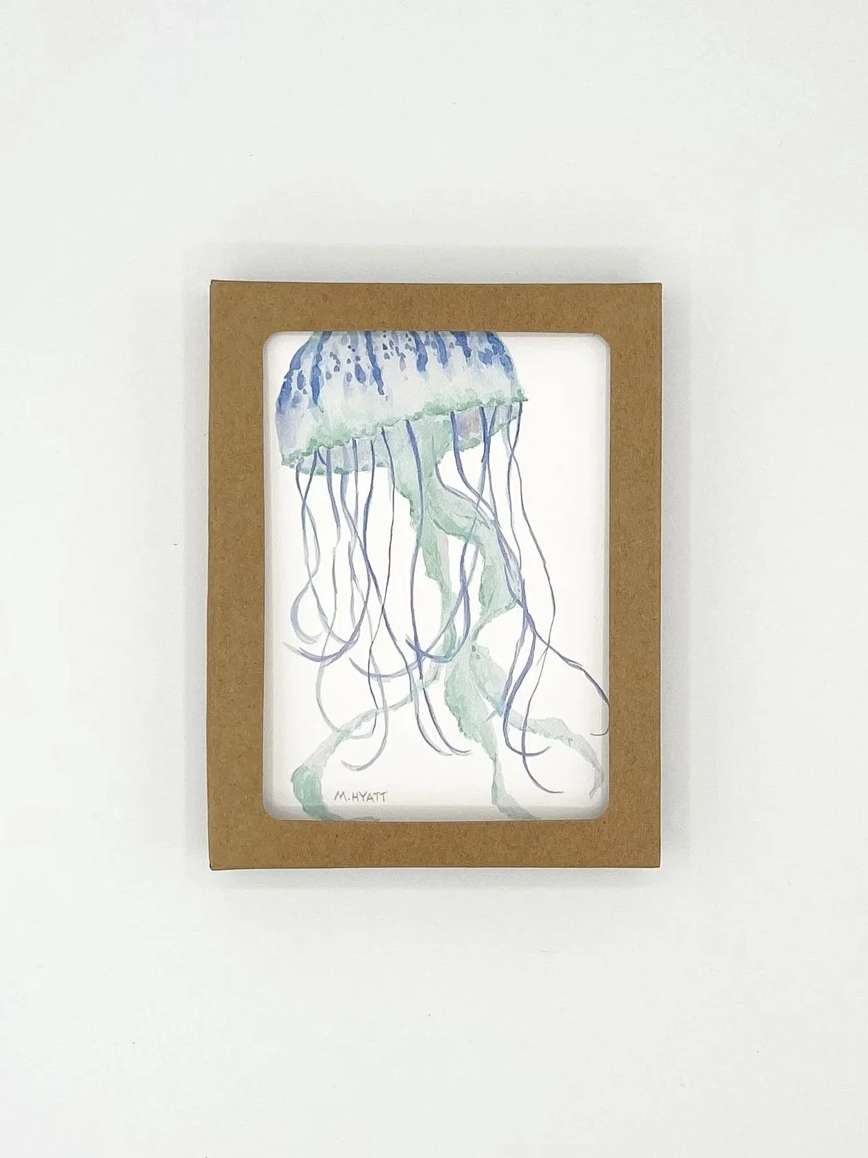 Jellyfish Boxed Set of 6 — Watercolor Coastal Sea Creature Card