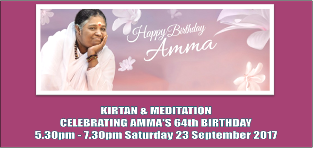 Kirtan and Meditation - Celebrating Amma's 64th Birthday
