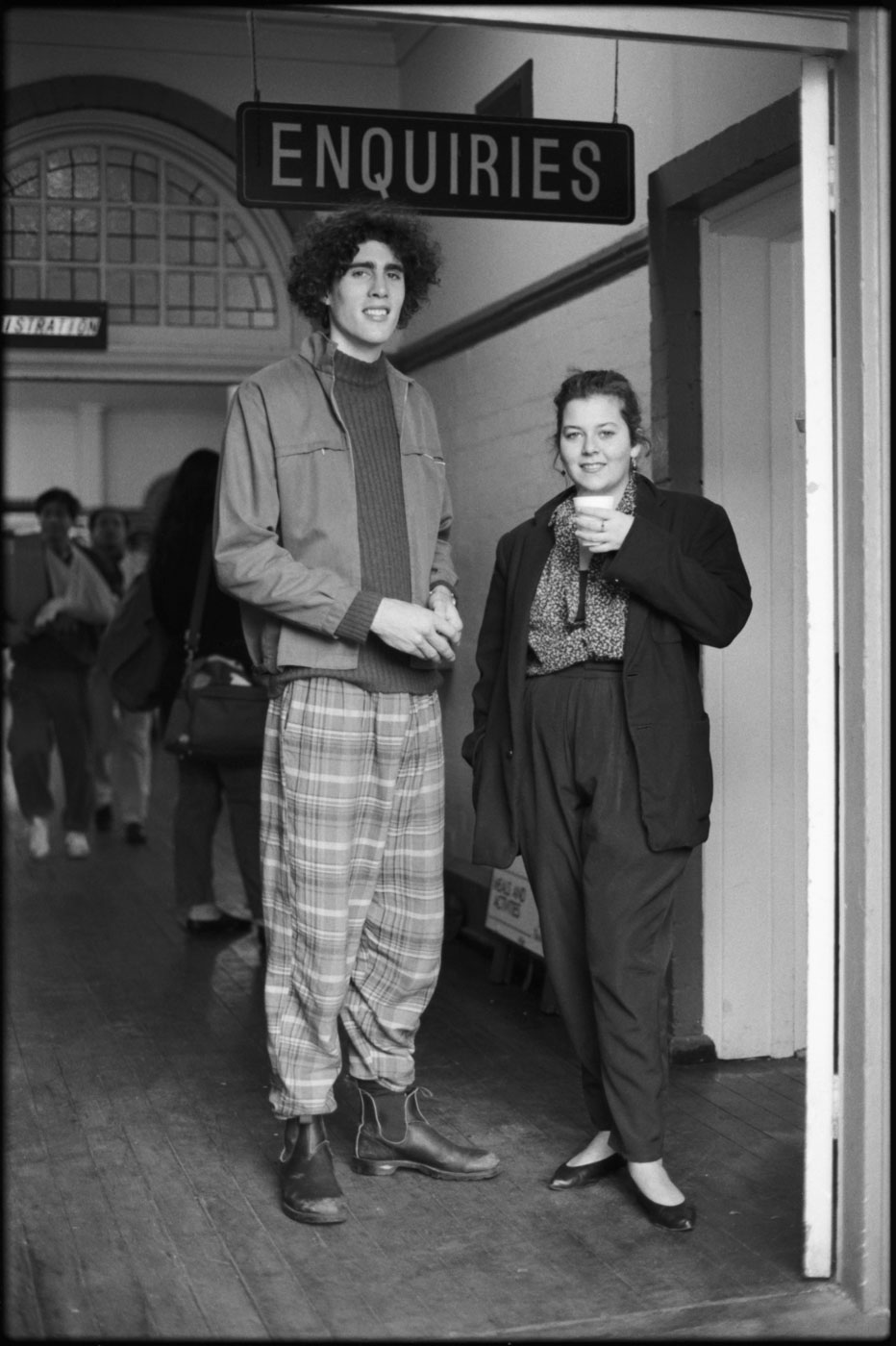 Staff assistants Malaki Coles and Sally Dowling (daughter of stallholder Sue Dowling) | 1992 | R29-08