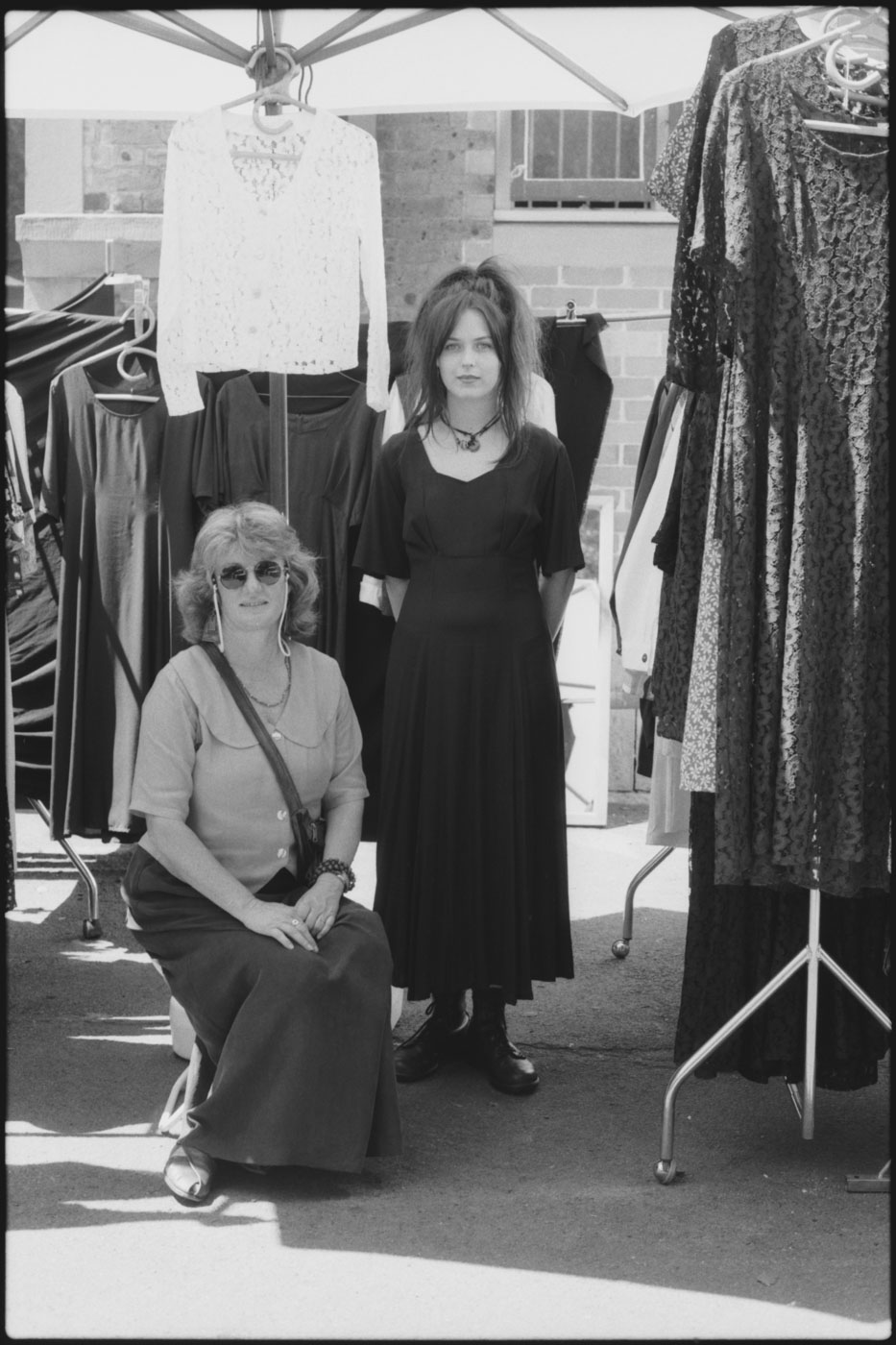 (L-R) Merril Smythe (fashions) and assistant Jedda Lemmon | 1993 | R46-30