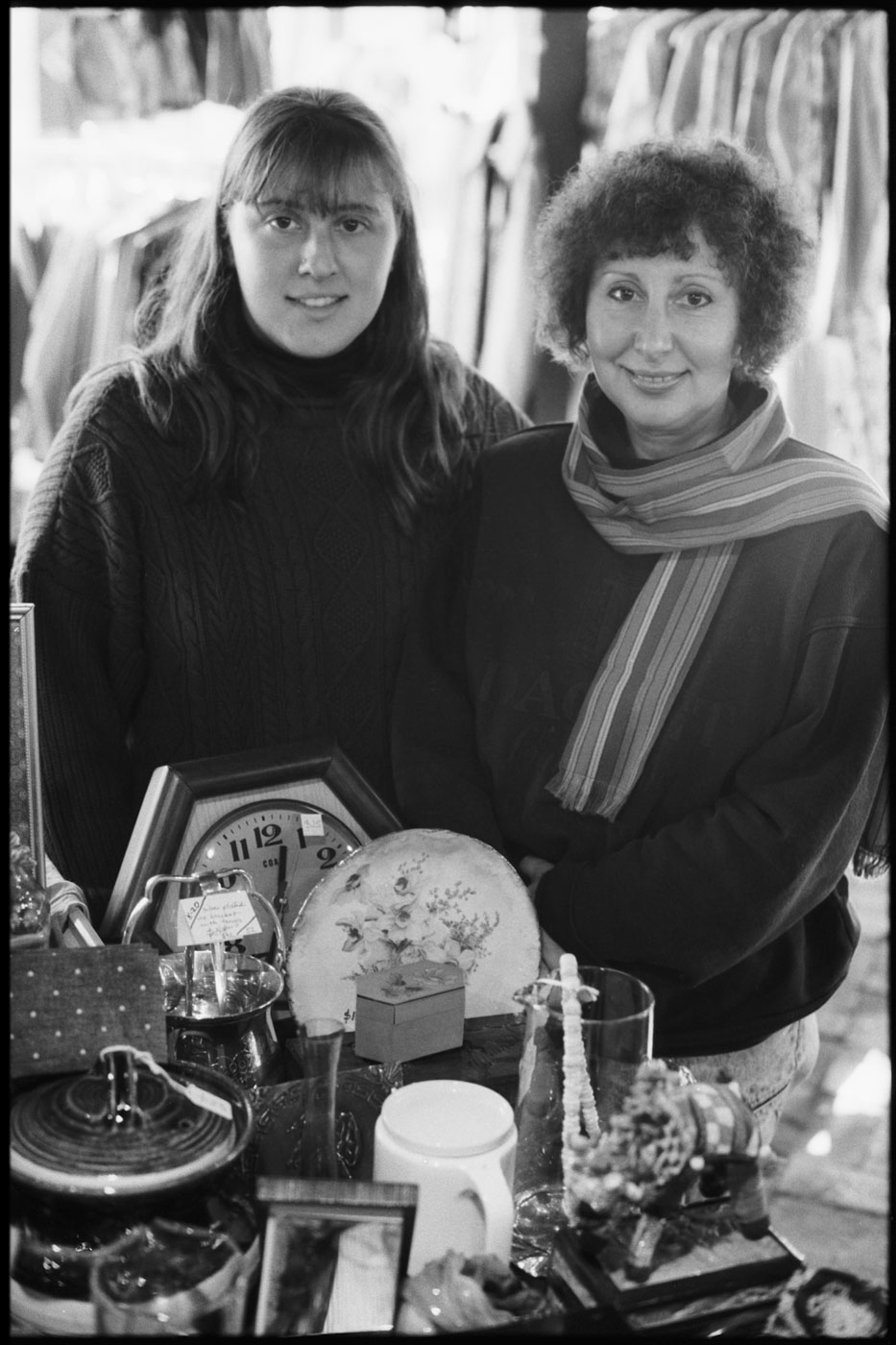 Maria Goodstone, right, and her daughter Alexis, left (bric-a-brac) | 1992 | R17-31