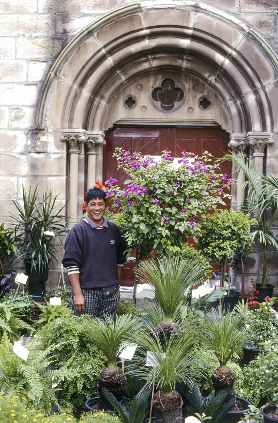 Michael Ten and plants from the nursery he proudly shares with his family | 1992 | P36