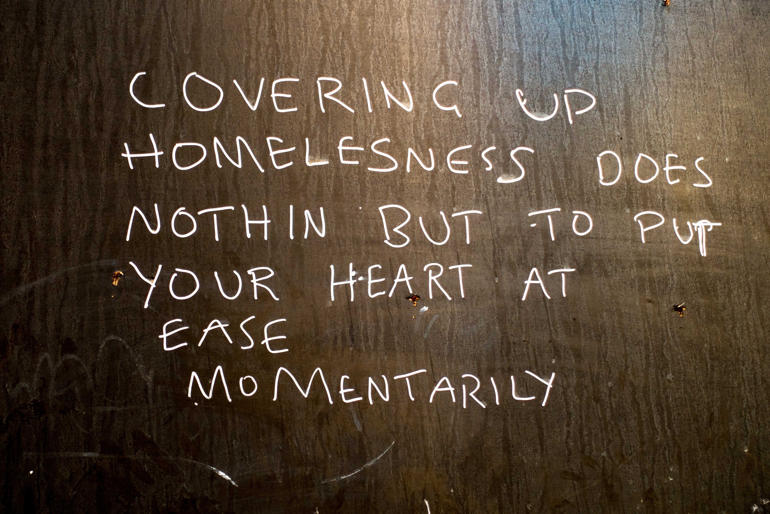 Covering Up Homelessness