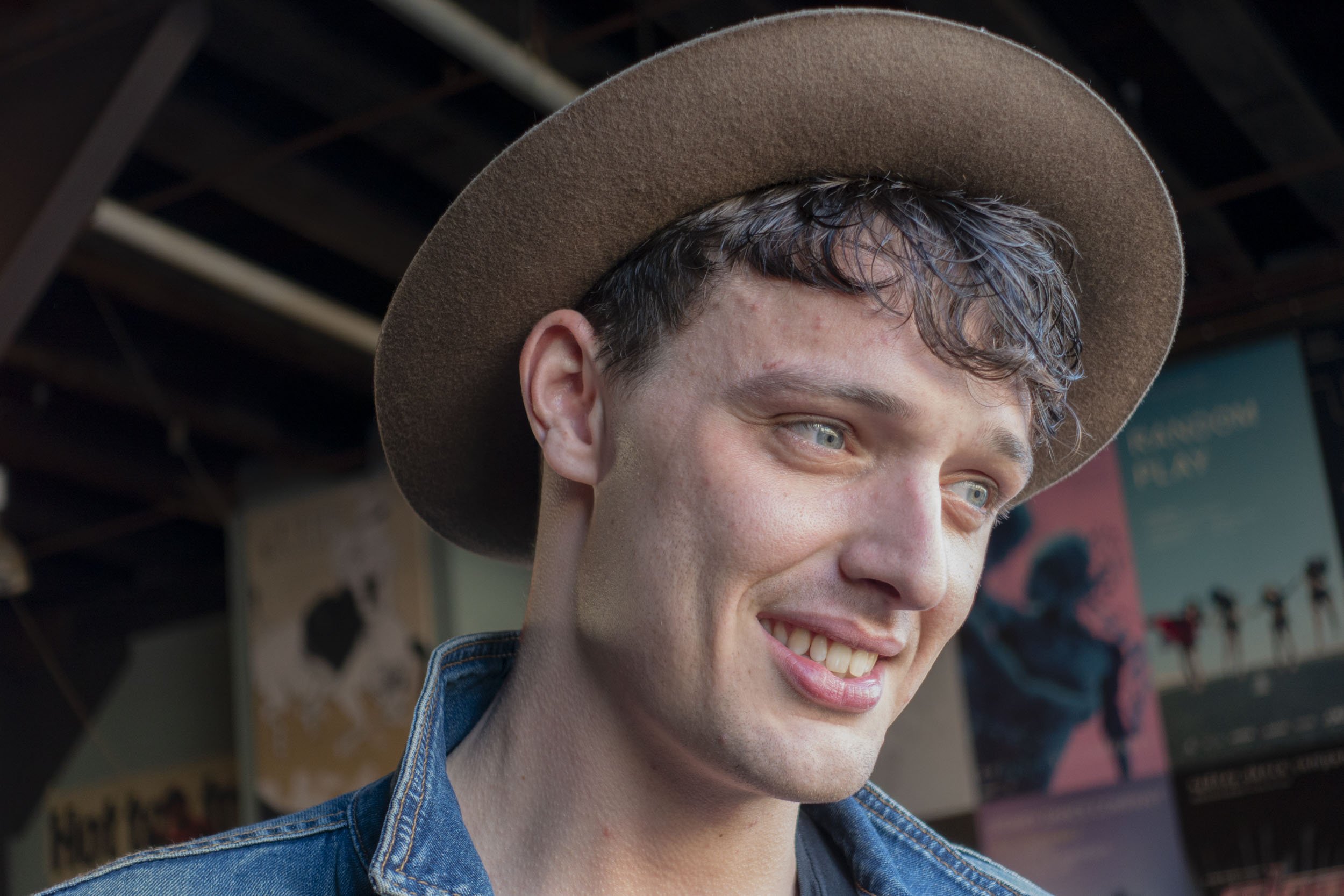 Sam Young-Wright, dancer, Sydney Dance Company, open rehearsal, Walsh Bay Arts Precinct, Sydney 2016. Photo: Michael Mangold, Sony DSC-RX100M3. 