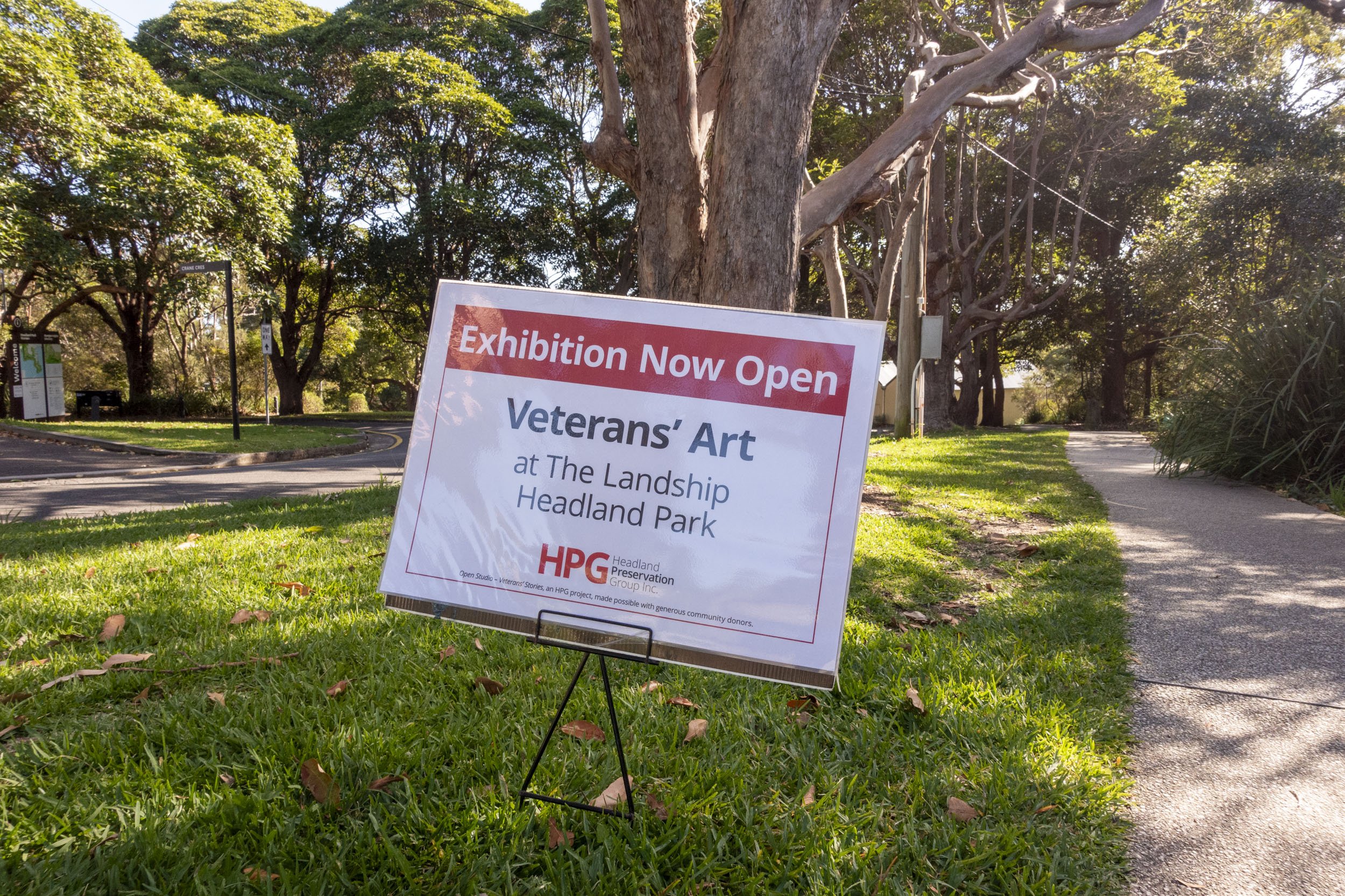 The Veterans’ Art workshop and exhibition were HPG initiatives.