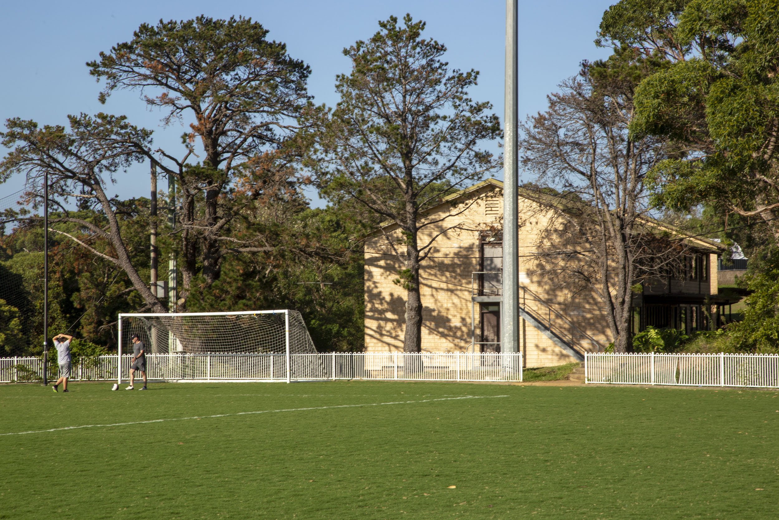 The Barracks, located next to Middle Head Oval, are part of military village heritage. 