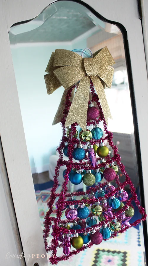 DIY Clothes Hanger Christmas Tree — Country Peony