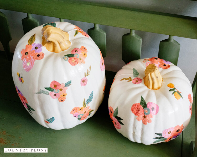 DIY Pretty Patterned Pumpkins — Country Peony