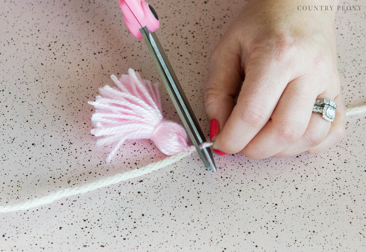 DIY Tassel and Pom-Pom Bunny Garland - Country Peony Blog