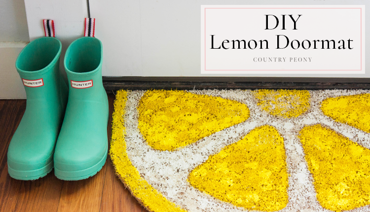 DIY Lemon Doormat — Country Peony