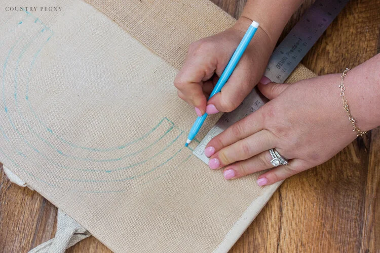 DIY Embroidered Rainbow Tote Bag Tutorial - Country Peony Blog