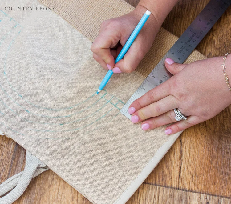 DIY Embroidered Rainbow Tote Bag Tutorial - Country Peony Blog
