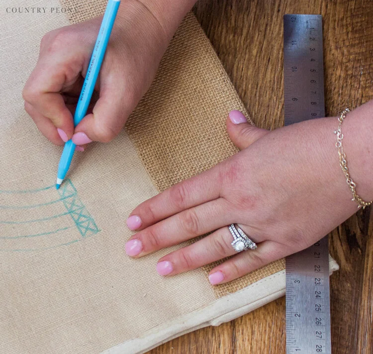DIY Embroidered Rainbow Tote Bag Tutorial - Country Peony Blog