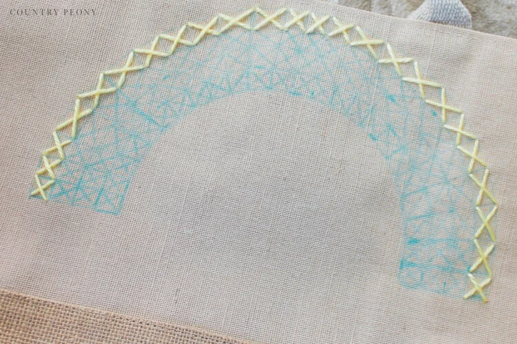 DIY Embroidered Rainbow Tote Bag Tutorial - Country Peony Blog