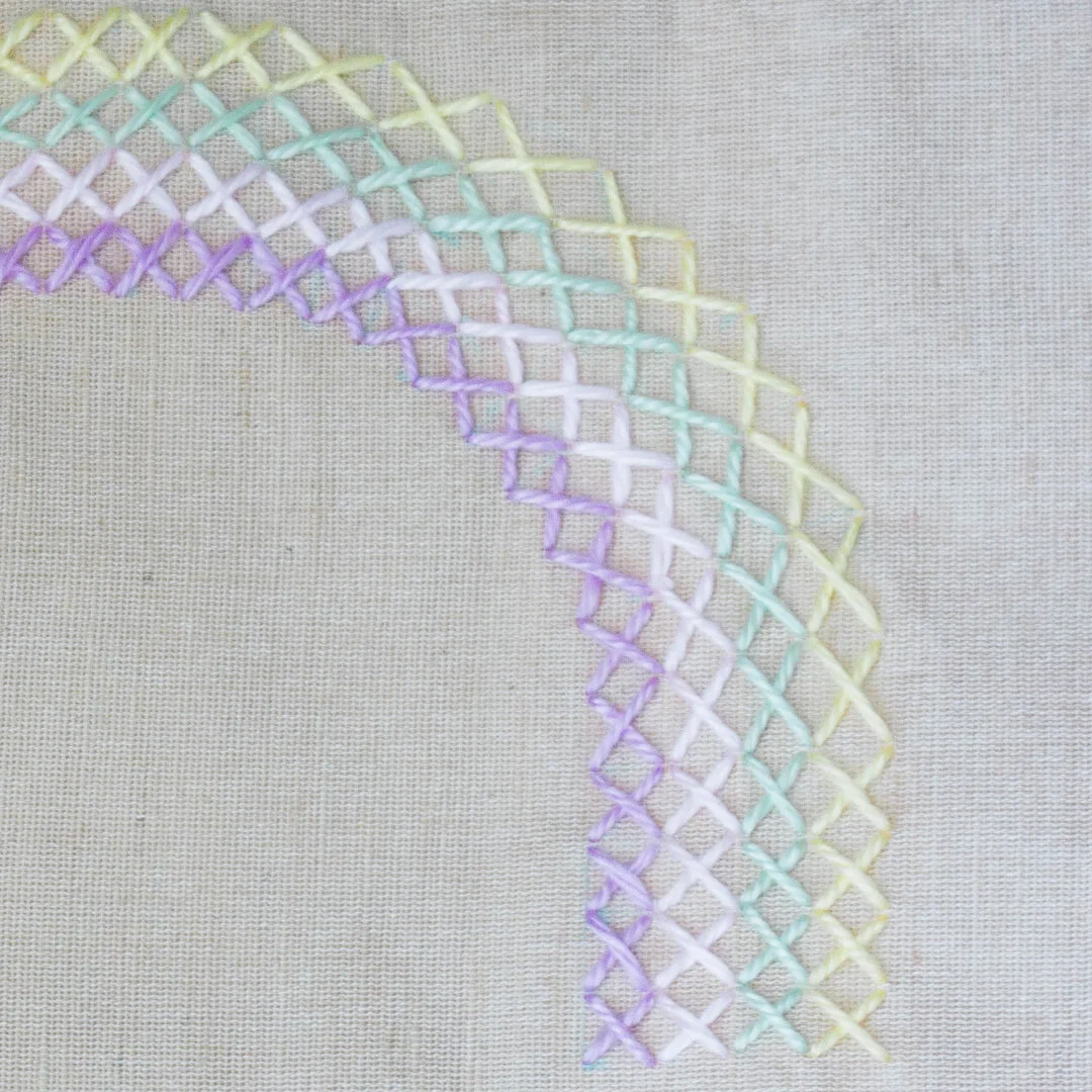 DIY Embroidered Rainbow Tote Bag Tutorial - Country Peony Blog