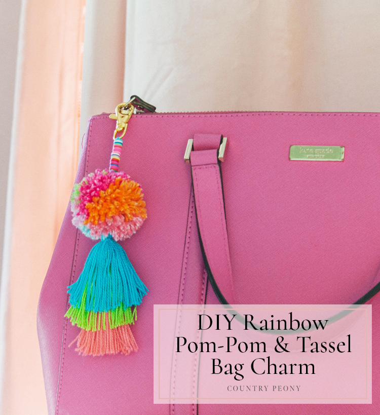 DIY Pom-Pom & Tassel Bag Charm - Country Peony Blog — Country Peony