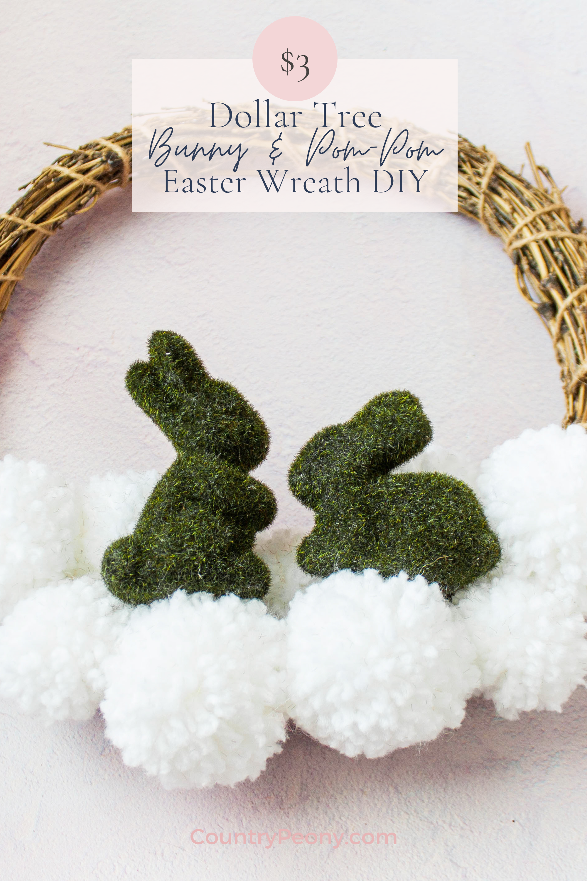 Bunny Craft: DIY Moss Covered Succulent Bunnies for Spring - Family Spice