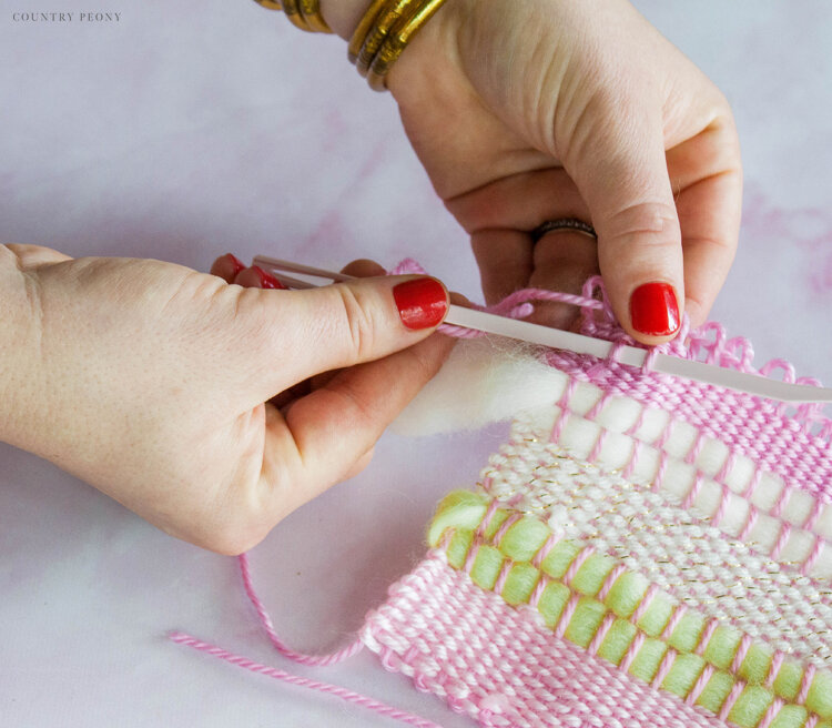 DIY Miniature Woven Wall Hanging with Clover's Mini Weaving Loom